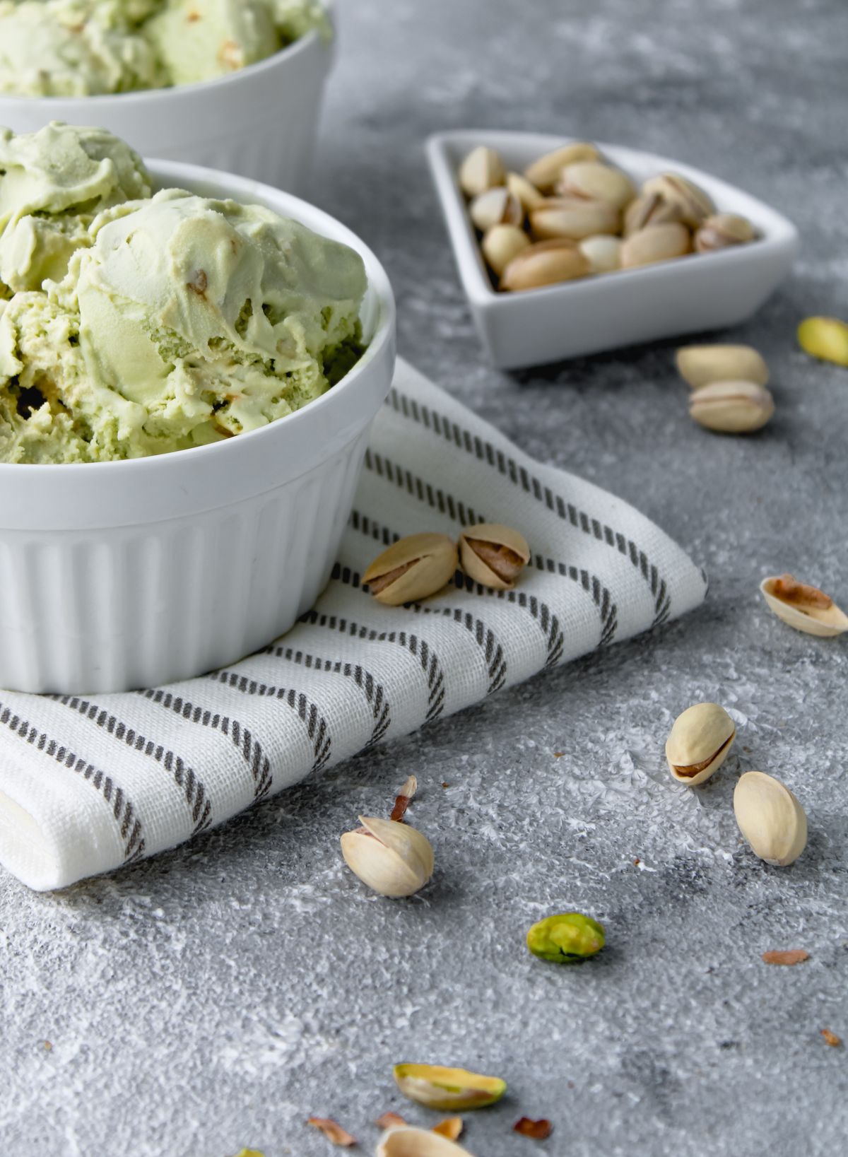 Helado artesano de pistacho